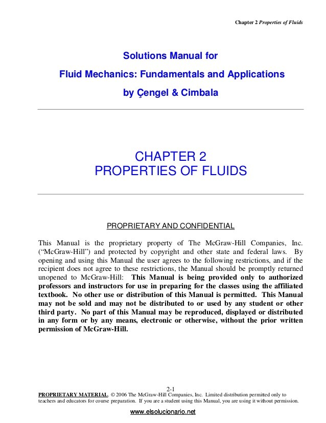 mecanica de fluidos cengel cimbala pdf